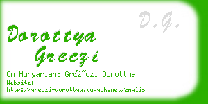 dorottya greczi business card